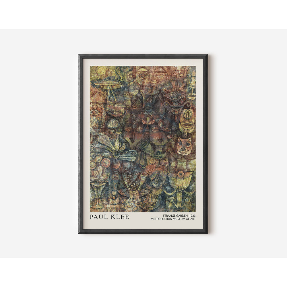 Paul Klee Abstract Wall Art Print, Colourful Modern Art Poster, Orange Green Exhibition Print, Famous Artist Print, Gallery Wall Home Décor.jpg