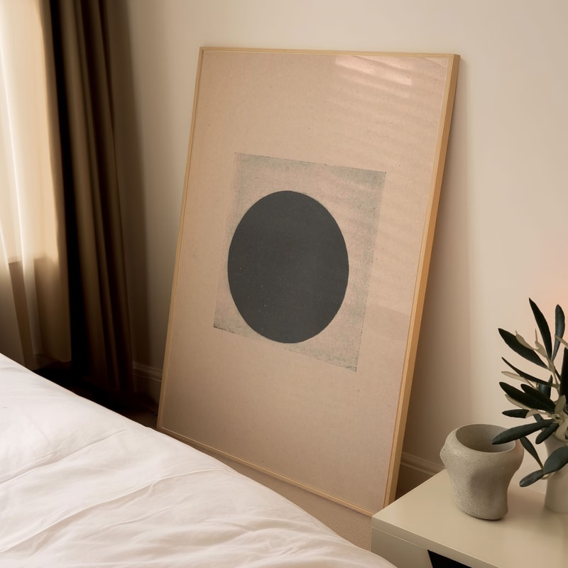 Malevich Black Circle Exhibition Wall Art Print, Modern Art Poster, Minimalist Abstract Wall Art-Vintage Gallery Wall Home Living Room Decor.jpg