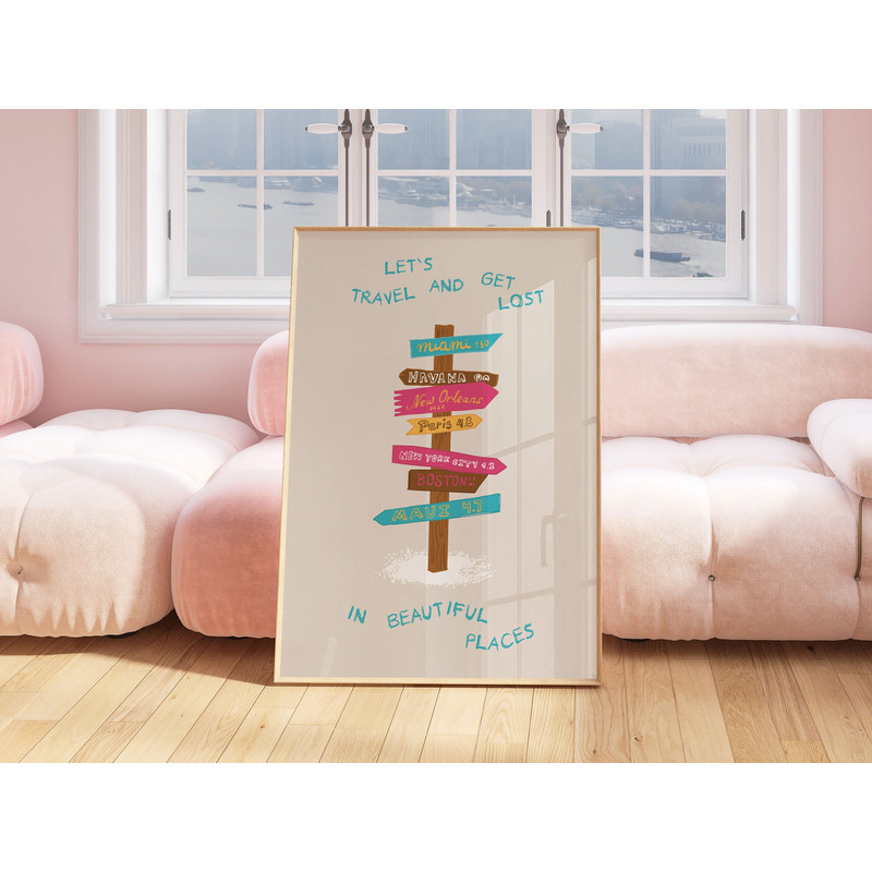 Motivational Travel Wall Art Print, Quote Poster Print, Scandinavian Decor, Trendy Retro Art, Cafe Decor, Aesthetic Bedroom Decor Print Gift-4.jpg