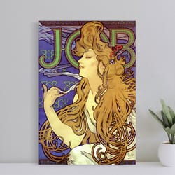 alphonse mucha job poster, music print, wall art film print, art poster for gift, home decor, (no frame)