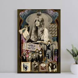 fleetwood mac stevie nicks collage poster, film print, wall art, art poster for gift, home decor, (no frame)