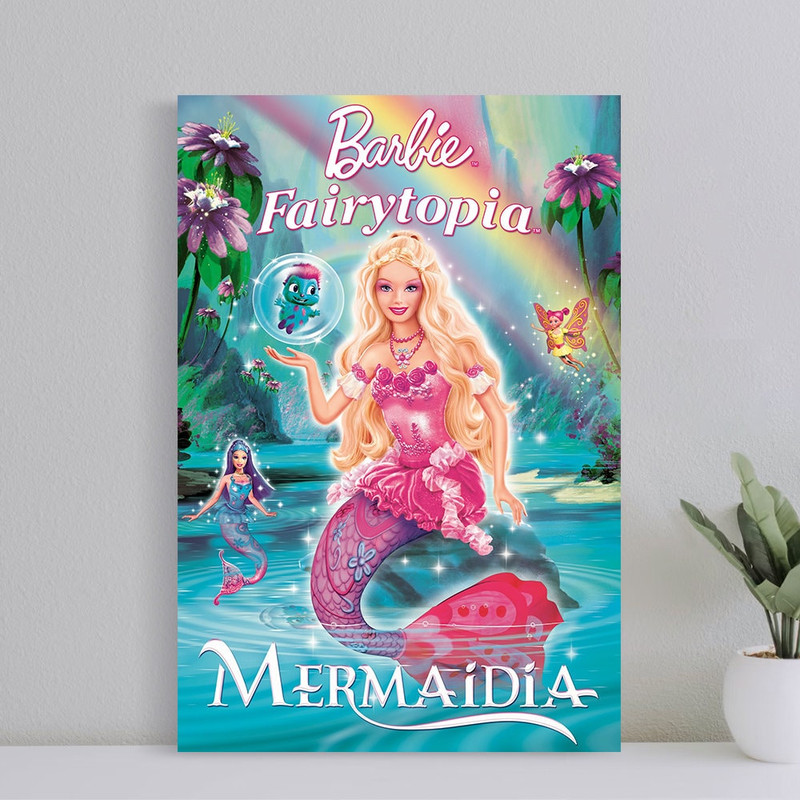 2005 Mattel Barbie Fairytopia Fairies Poster, Film Print, Wall Art, Art Poster for Gift, Home Decor, (No Frame).jpg