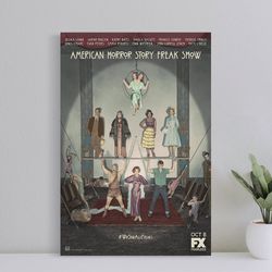 american horror story season 4 poster, wall art film print, art poster for gift, home decor poster, (no frame)-1