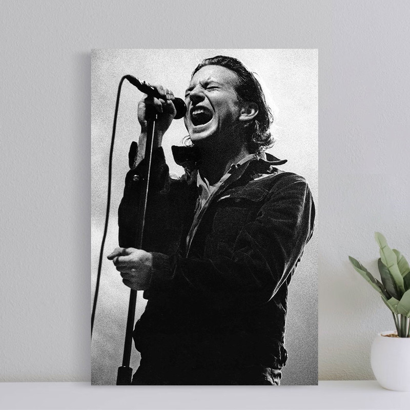 Eddie Vedder Poster, Pearl Jam, Live in Concert, Film Print, Wall Art, Art Poster for Gift, Home Decor, (No Frame).jpg