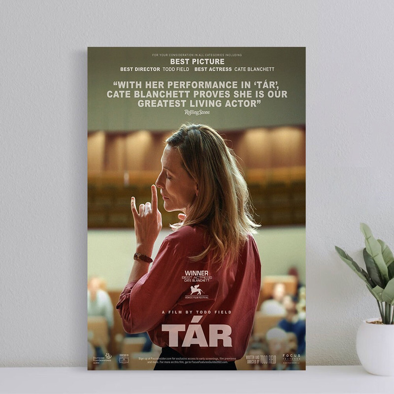 Cate Blanchett Tár 2022 Classic Movie Poster, Wall Art Film Print, Art Poster for Gift, Home Decor Poster, (No Frame).jpg