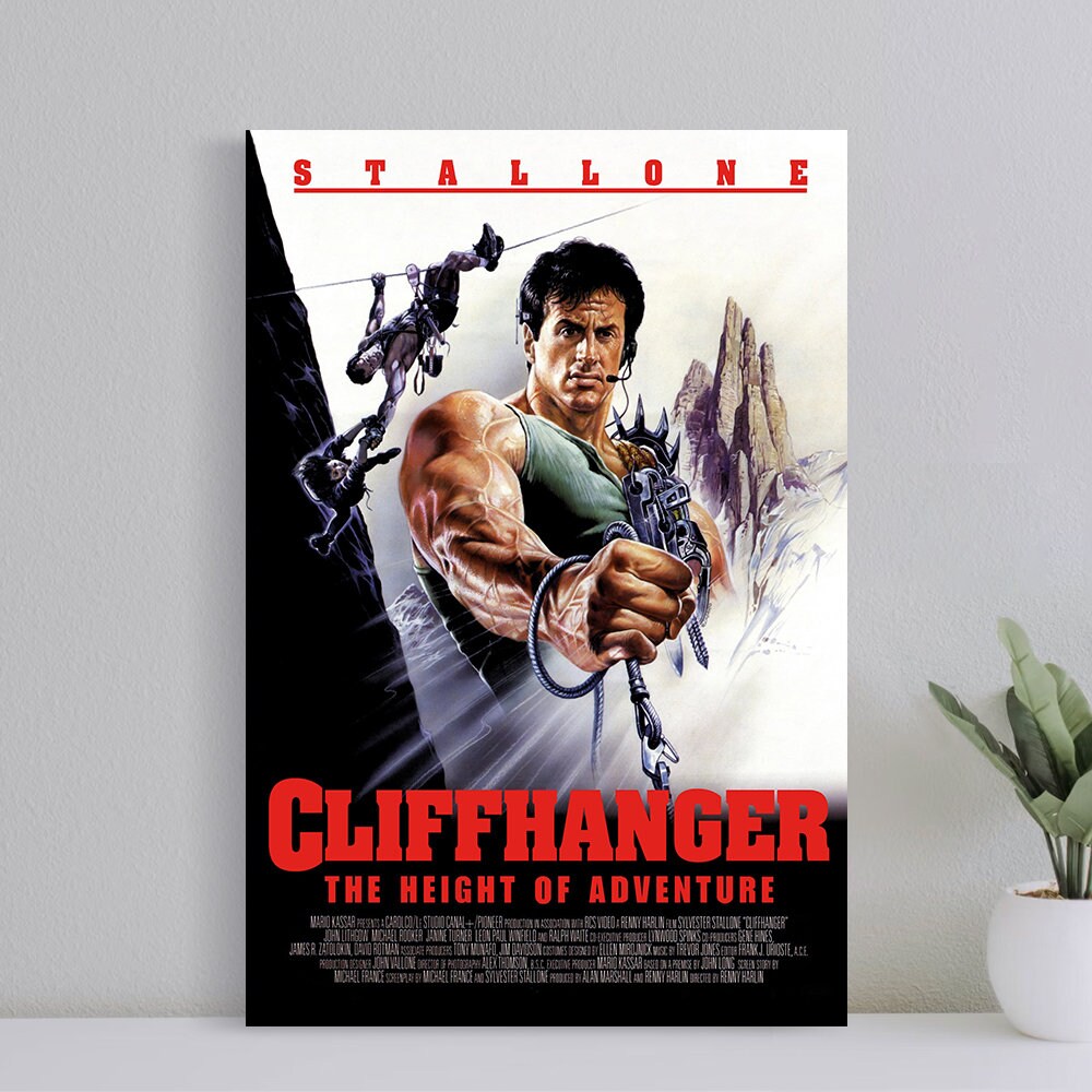 Cliffhanger Vintage Classic Action Movie Poster, Wall Art Film Print, Art Poster for Gift, Home Decor Poster, (No Frame).jpg