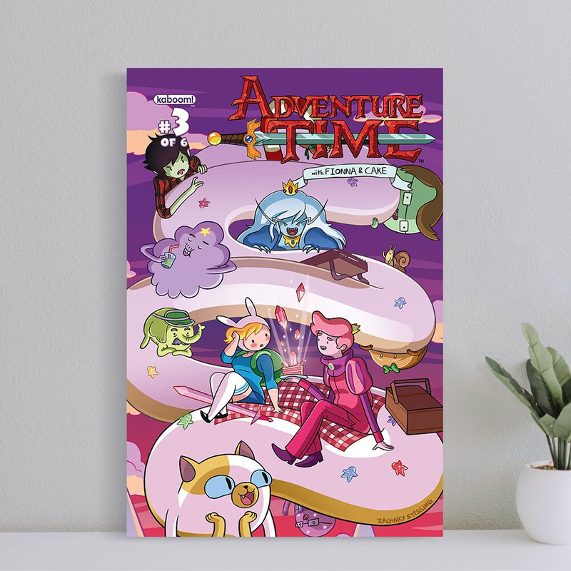 Adventure Time Fiona And Jake Poster, Wall Art Canvas Print, Art Poster for Gift, Home Decor Poster, Love Gifts (No Frame).jpg