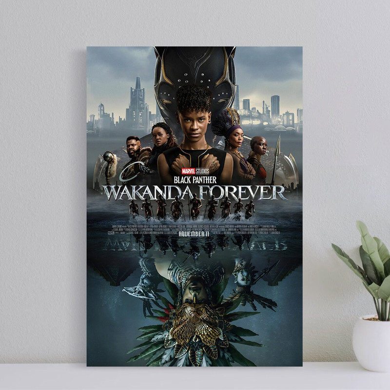 Black Panther Wakanda Forever (2023) Movie Poster, Wall Art Film Print, Art Poster for Gift, Home Decor Poster, (No Frame).jpg