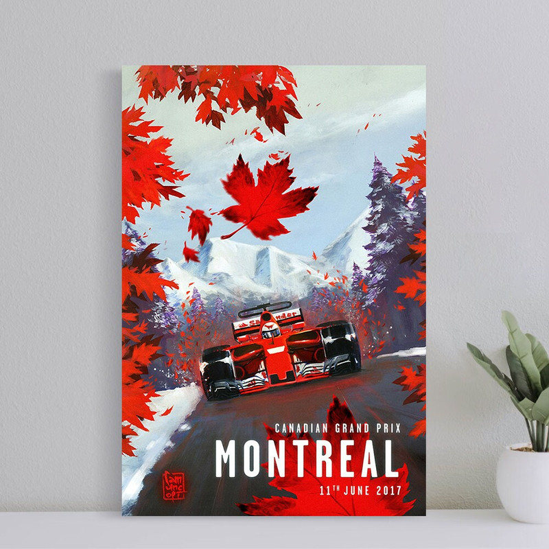 2017 Canadian Grand Prix Montreal Poster, Wall Art Canvas Print, Art Poster for Gift, Home Decor Poster, Love Gifts (No Frame).jpg