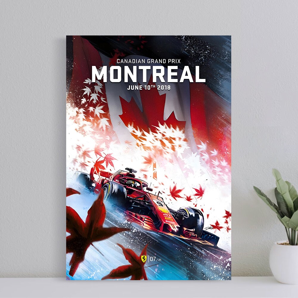 2018 Canadian Grand Prix Montreal Poster, Wall Art Canvas Print, Art Poster for Gift, Home Decor Poster, Love Gifts (No Frame).jpg