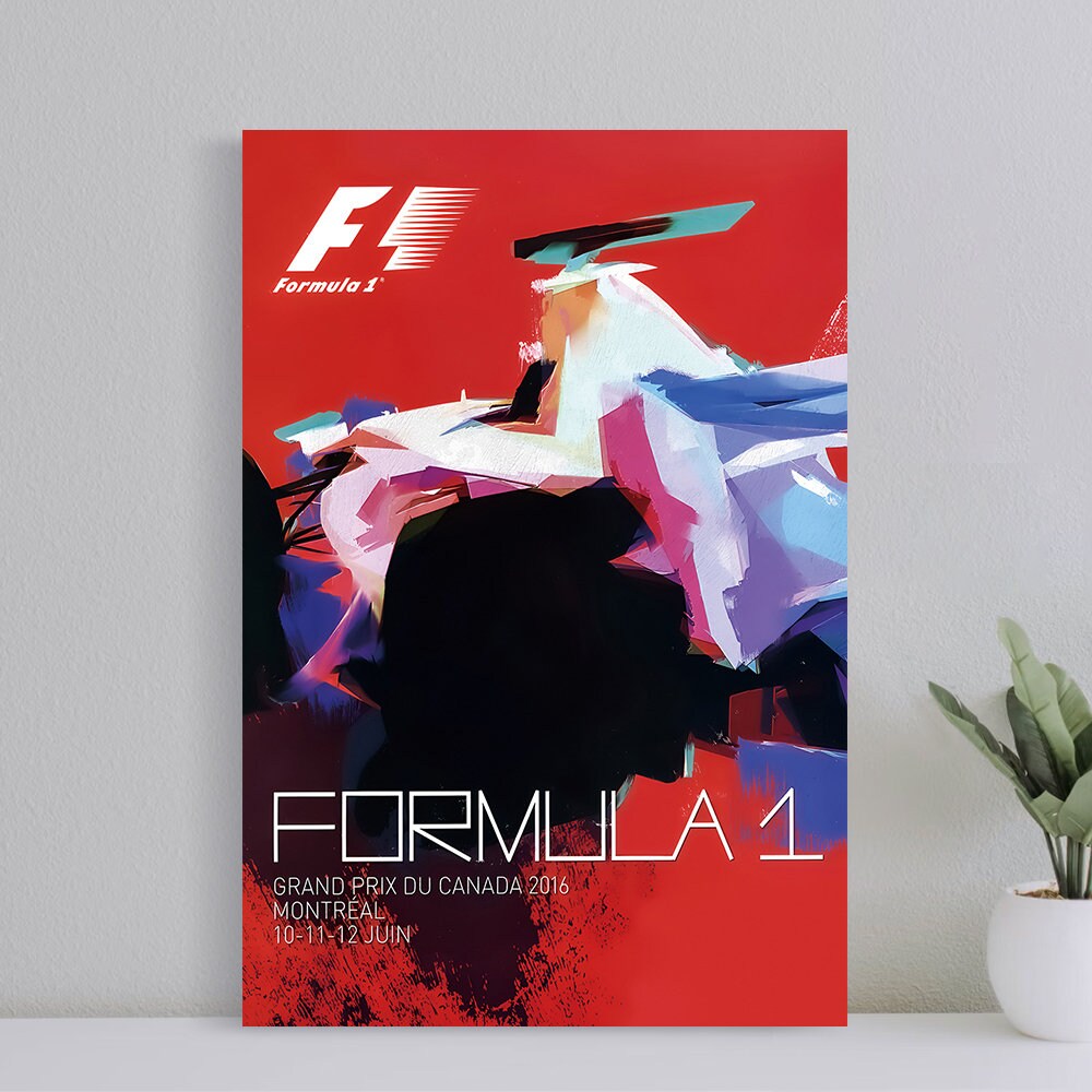 F1 Grand Prix Canada Montreal 2016 Poster, Wall Art Canvas Print, Art Poster for Gift, Home Decor Poster, Love Gifts (No Frame).jpg