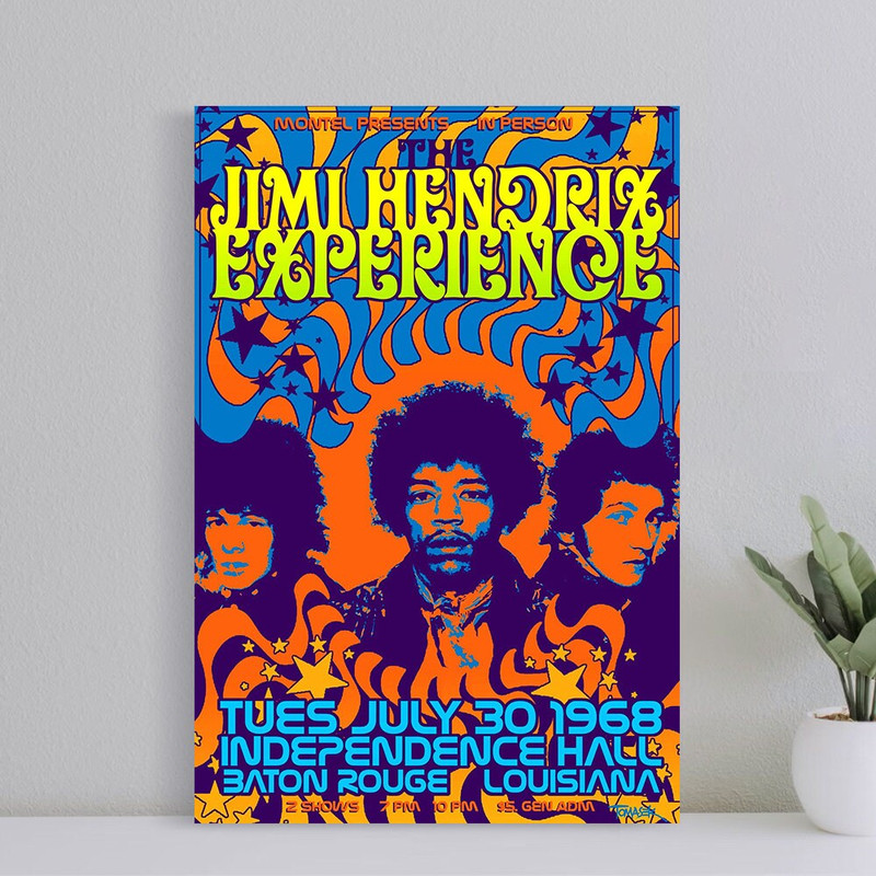 Jimi Hendrix Poster, Wall Art Film Print, Art Poster for Gift, Halloween Decor Poster, halloween gift for men Poster, (No Frame).jpg