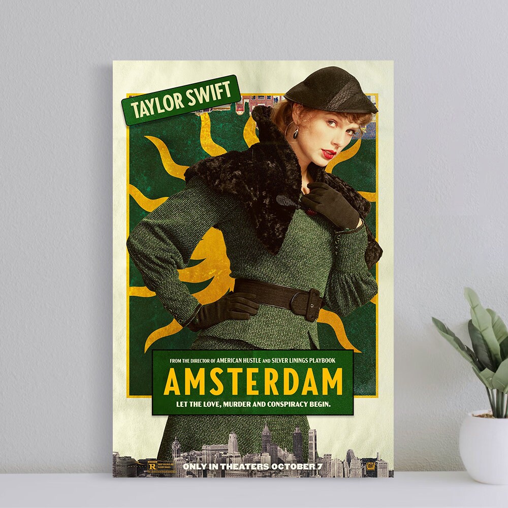 Amsterdam Movie Poster, Wall Art Film Print, Art Poster for Gift, Halloween Decor Poster, halloween gift for men Poster, (No Frame).jpg