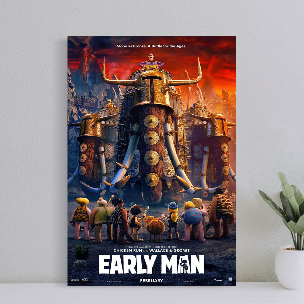 Early Man Movie Poster, Wall Art Film Print, Art Poster for Gift, Halloween Decor Poster, halloween gift for men Poster, (No Frame).jpg