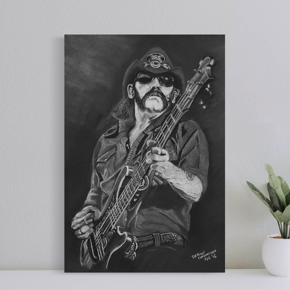 Lemmy - Tribute Poster, Wall Art Film Print, Art Poster for Gift, Halloween Decor Poster, halloween gift for men Poster, (No Frame).jpg