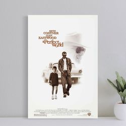a perfect world movie poster, wall art film print, art poster for gift, halloween decor poster, halloween gift for men p