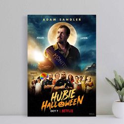 hubie halloween movie poster, wall art film print, art poster for gift, halloween decor poster, halloween gift for men p