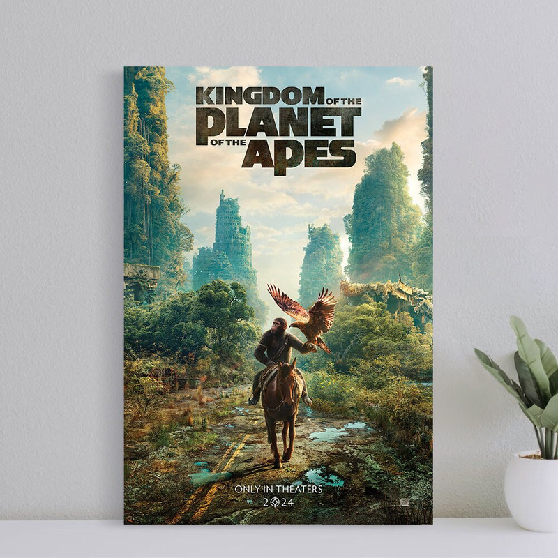 Kingdom of the Planet of the Apes 2024 Movie Poster, Wall Art Canvas Print, Art Poster for Gift, Home Decor Poster, Love Gifts (No Frame).jpg