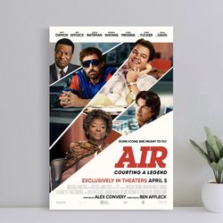 air movie poster, 2023 film art print, wall art film print, art poster for gift, halloween decor poster, halloween gift