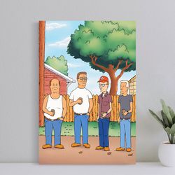 king of the hill movie poster, wall art film print, art poster for gift, halloween decor poster, halloween gift for men