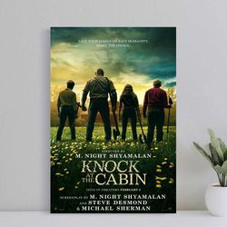 knock at the cabin movie poster, wall art film print, art poster for gift, halloween decor poster, halloween gift for me