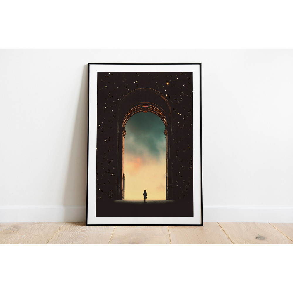 Dream Portal  Retro Futuristic Collage  Vintage Artwork  Sci-Fi Art  Surrealist  Eclectic Home Decor  Motivational & Inspirational.jpg