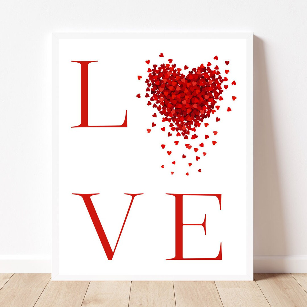 Valentines day prints 3D red heart print Heart Valentine printable art Kids Valentine party Galentines prints Valentines hearts Whimiscal.jpg