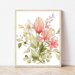 spring prints spring printable art instant download farmhouse home decor spring wall art spring art prints spring flora