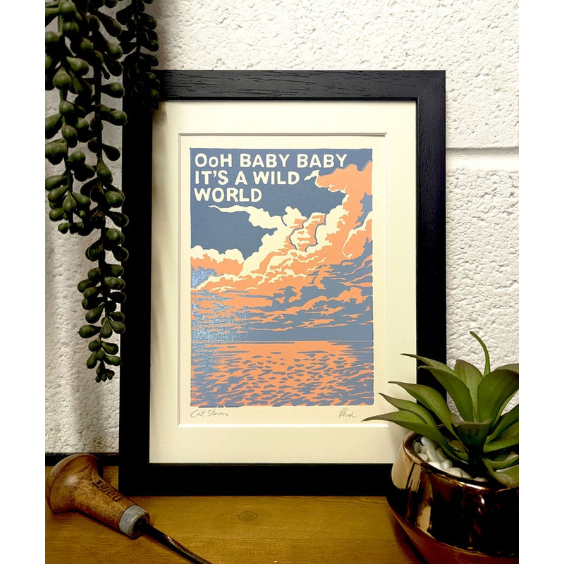 Cat Stevens- Wild World Lino Print.jpg
