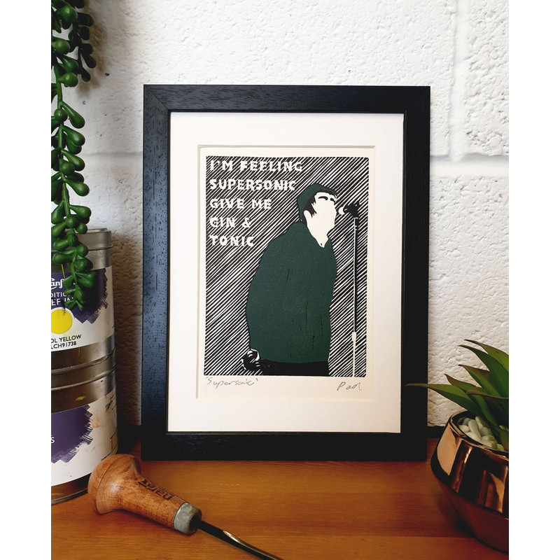Oasis Lyrics and Liam Original Lino Print.jpg
