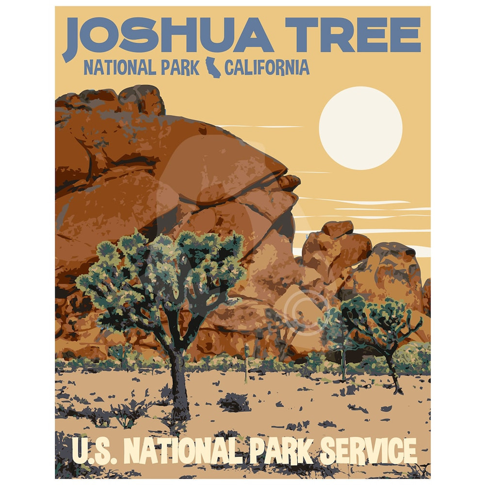 Joshua Tree National Park Print, California National Park Travel Print.jpg