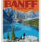 Banff National Park Print, Banff Canada National Park Poster, Banff Vintage Style Travel Art.jpg