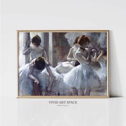 edgar degas dancers at rest impressionist ballerina portrait painting dancer art print printable wall art digital do
