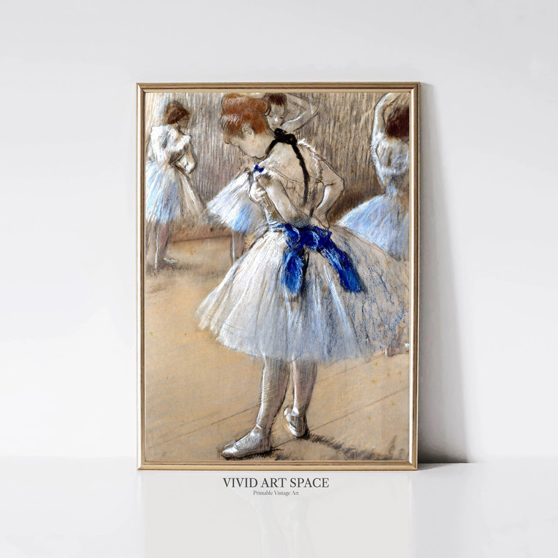 Edgar Degas Dance Studio Impressionist Ballerina Portrait Painting Ballet Dance Art Print Printable Wall Art Digital Download.jpg