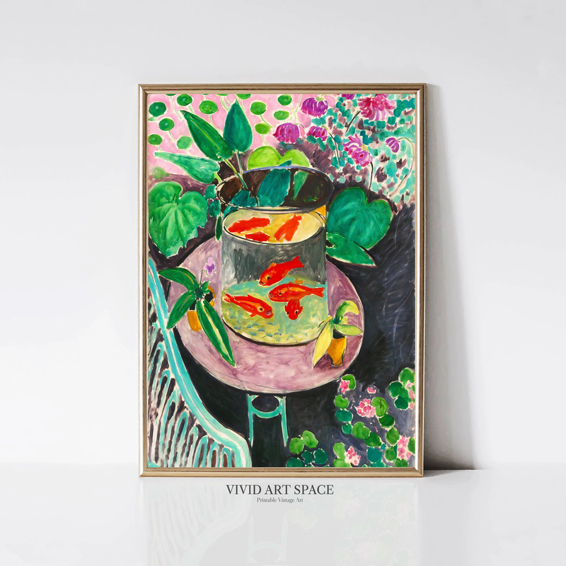 Henri Matisse Goldfish Fauvism Painting Print Modern Colorful Poster Vibrant Art Print Printable Wall Art Digital Download-1.jpg