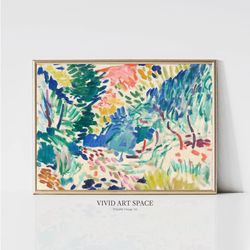henri matisse landscape at collioure fauvism painting abstract art print colorful poster printable wall art digital