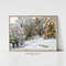 A Winter's Day Vintage Landscape Painting Winter Wall Art Snowy Pine Tree Print Farmhouse Printable Wall Art Digital Download.jpg