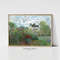 Claude Monet The Garden of Monet at Argenteuil Impressionist Landscape Painting Rose Garden Print Monet Wall Art Digital Download.jpg