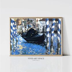 Grand Canal of Venice Edouard Manet  Impressionist Landscape Painting  Vintage Europe City Print  Printable Wall Art  Di