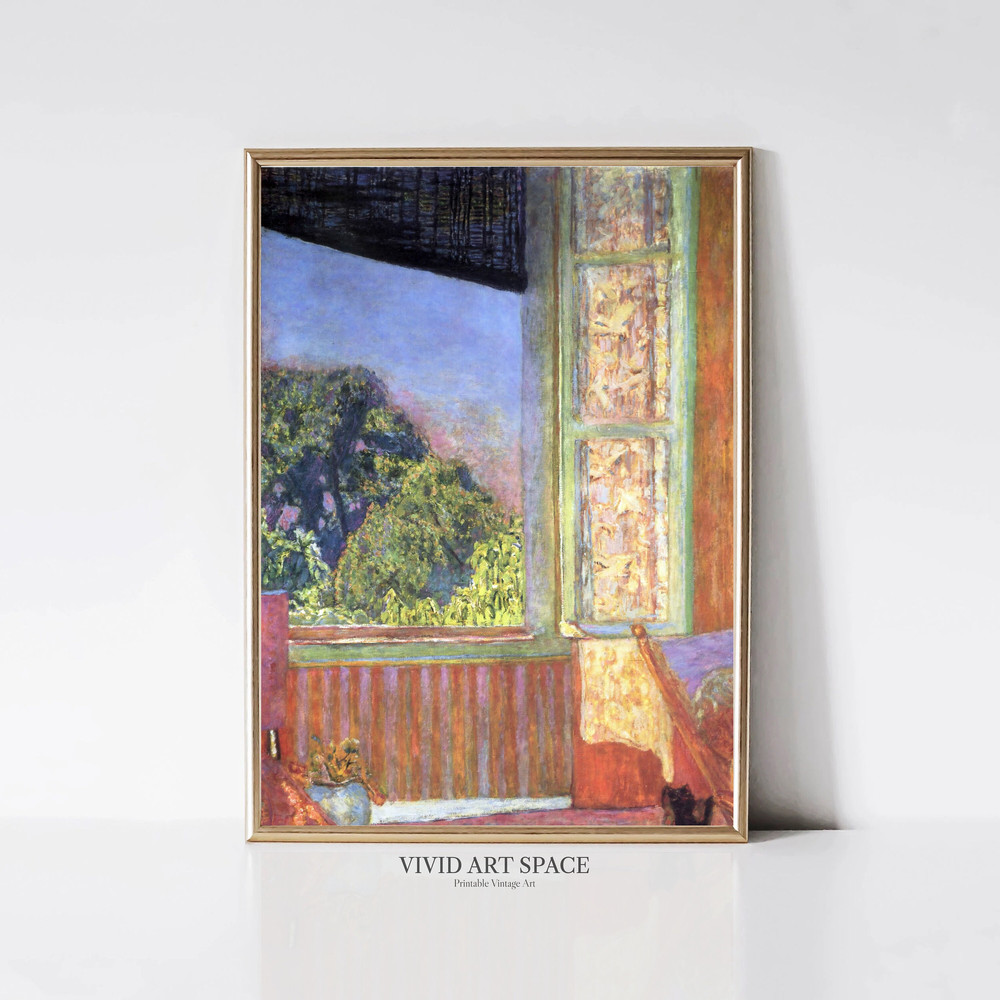 The Open Window by Pierre Bonnard Post-Impressionist Art Print Modern Landscape Painting Print Printable Wall Art Digital Download.jpg