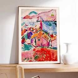 matisse poster, the roofs of collioure, nature poster, henri matisse, museum quality paper