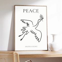 minimalist poster, bastien bouta, peace, abstract art, museum quality art printing on paper