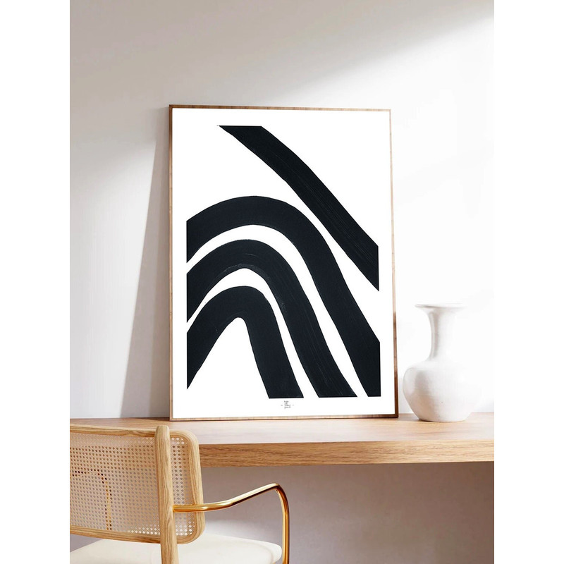 Minimalist poster, abstract art, black and white, The eye, Art print on museum quality paper-6.jpg