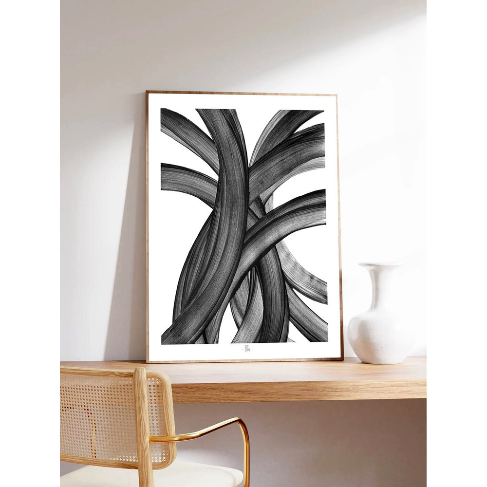 Minimalist poster, abstract art, black and white, The eye, Art print on museum quality paper-8.jpg