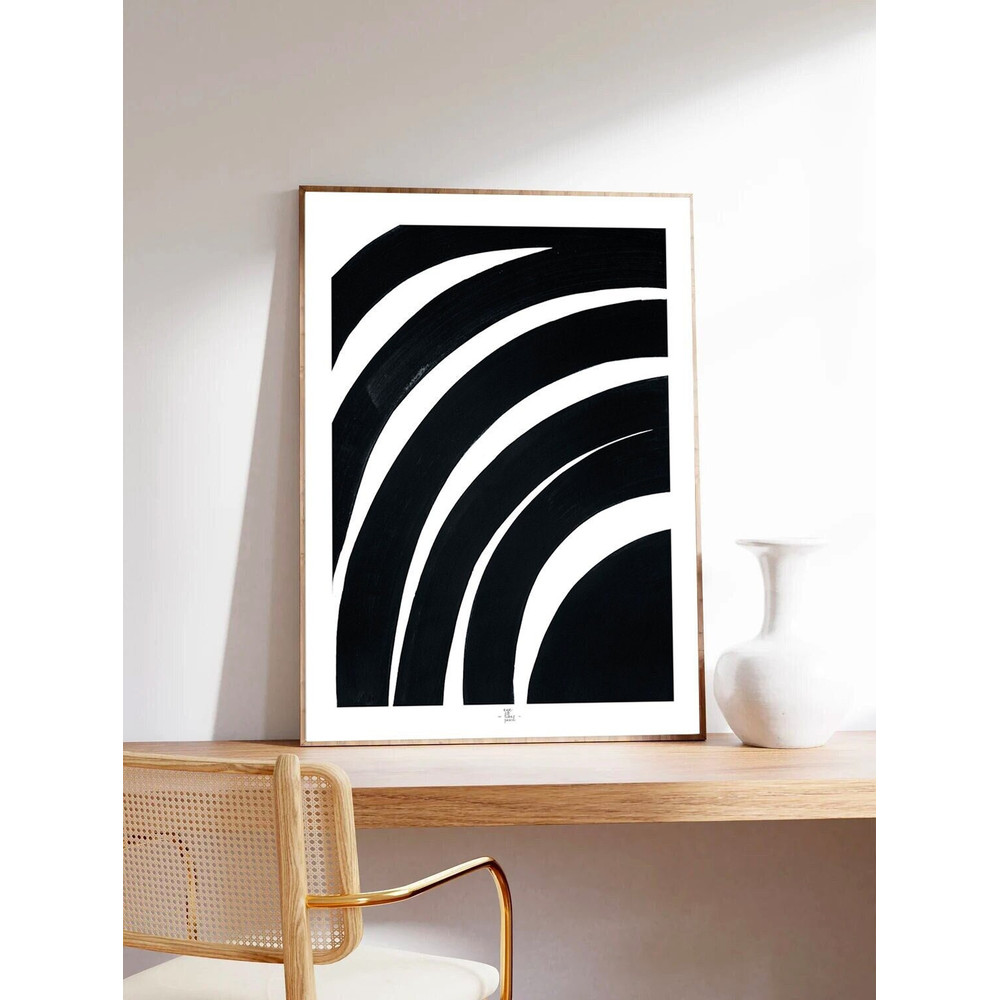 Minimalist poster, abstract art, black and white, The eye, Art print on museum quality paper-9.jpg