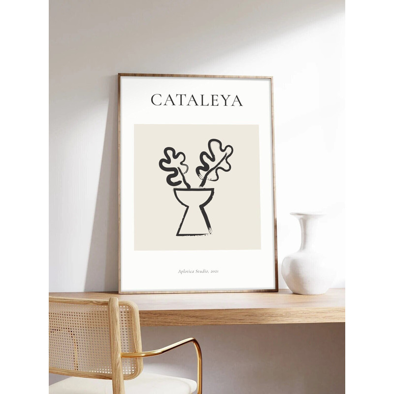 Minimalist poster, Bastien Bouta, Cataleya, Abstract art, Art printing on museum quality paper.jpg