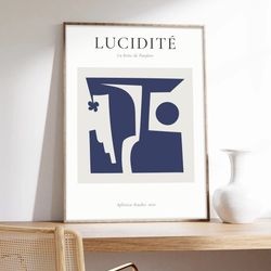 minimalist poster, bastien bouta, lucidity, abstract art, art printing on museum quality paper