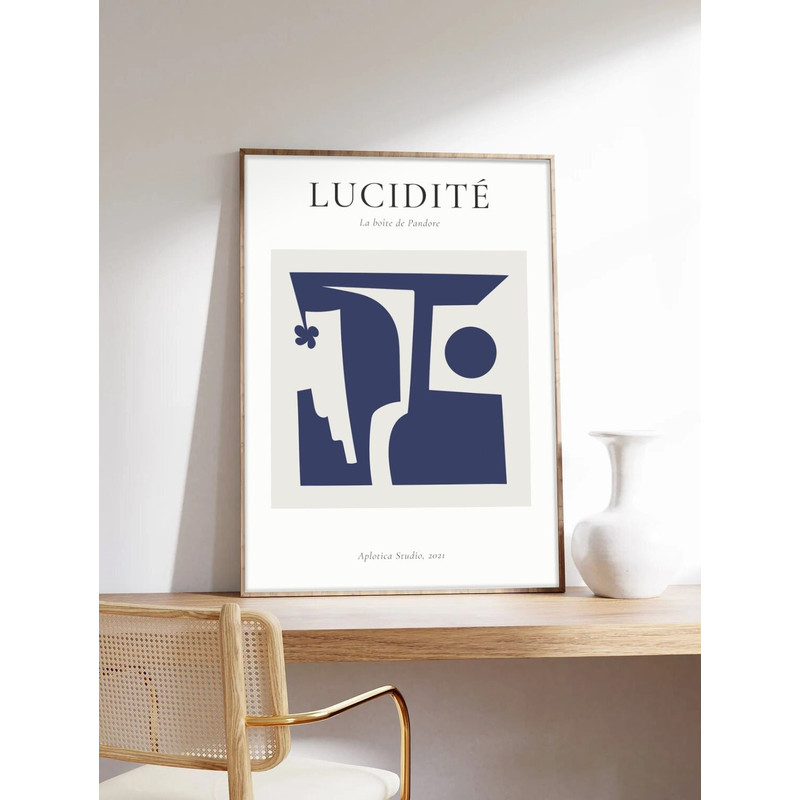 Minimalist poster, Bastien Bouta, Lucidity, Abstract art, Art printing on museum quality paper.jpg