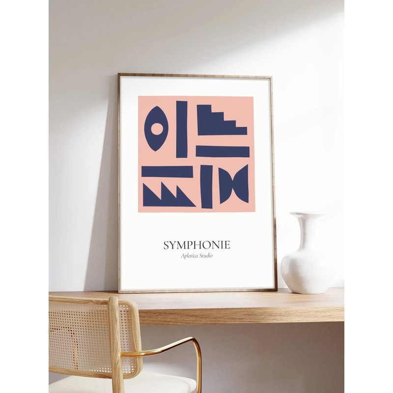 Minimalist poster, Bastien Bouta, Symphony, Abstract art, Art printing on museum quality paper.jpg