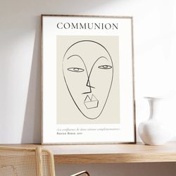 minimalist poster, bastien bouta, communion, abstract art, art printing on museum quality paper